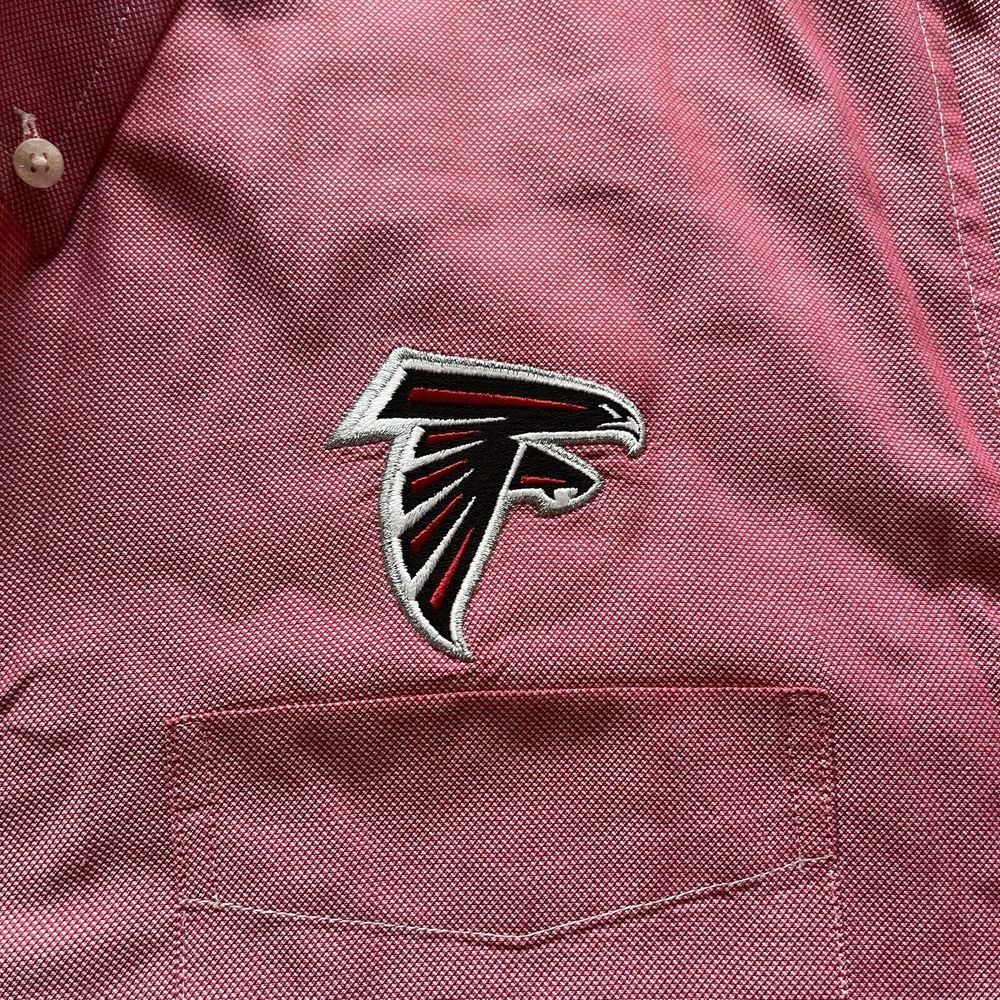 Antigua Atlanta Falcons Red Long Sleeve Button Down Shirt Mens XL - Picture 5 of 8